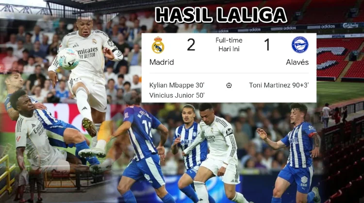 Real Madrid Tundukkan Alaves, Mbappe dan Vinicius Jadi Penentu