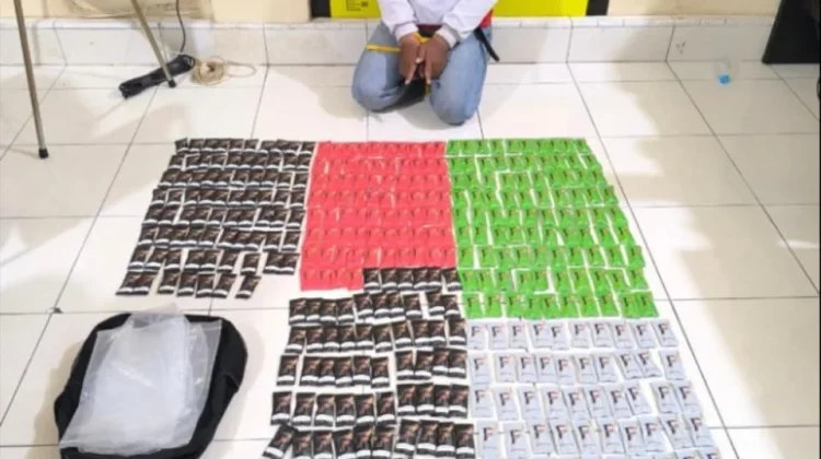 Ratusan Catridge Berisikan Narkotika Diamankan Polisi