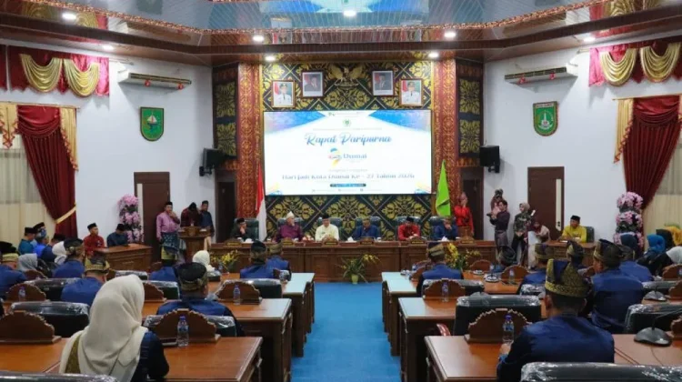 Wako Paisal Ikuti Rapat Paripurna Hari Jadi ke-27 Kota Dumai
