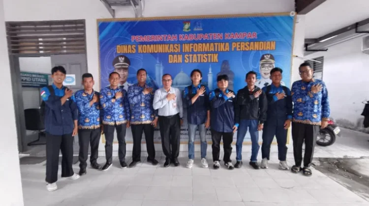 Mahasiswa UIN Riau Kunjungi Diskominfo Kampar