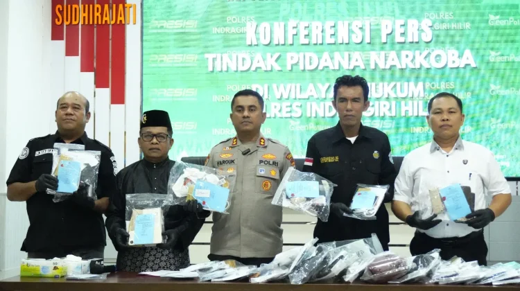 Polres Inhil Ungkap 64 Kasus Narkotika Sepanjang Januari-April 2026