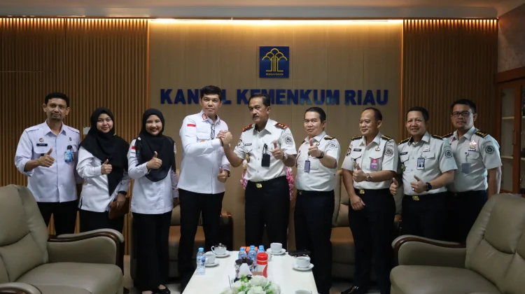 Kemenkum Riau Terima Kunjungan Kanwil Ditjen PAS Riau