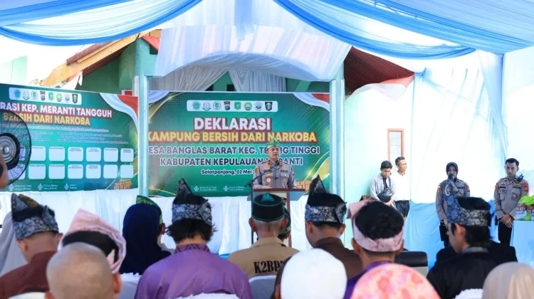 Polda Riau Resmikan Desa Banglas Barat jadi Kampung Tangguh Anti Narkoba,