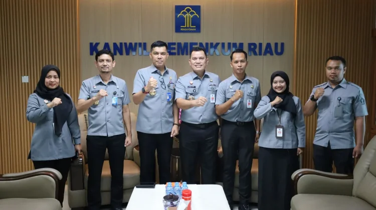Kemenkum Riau Terima Audiensi Kakanwil Kepri Bahas Optimalisasi Sarpras