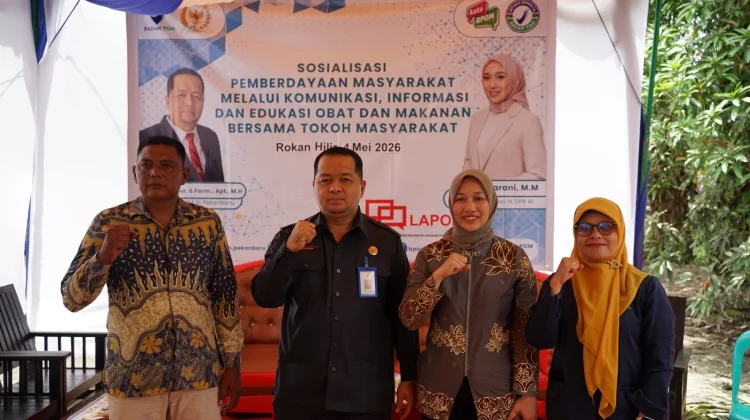 BBPOM di Pekanbaru dan Anggota Komisi IX DPR RI Maharani Edukasi Warga Rohil