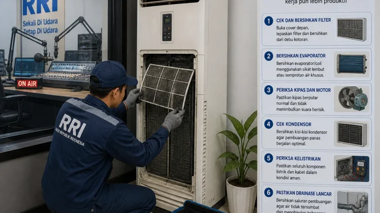 Perawatan AC Standing  Penting Jaga Kenyamanan Kantor