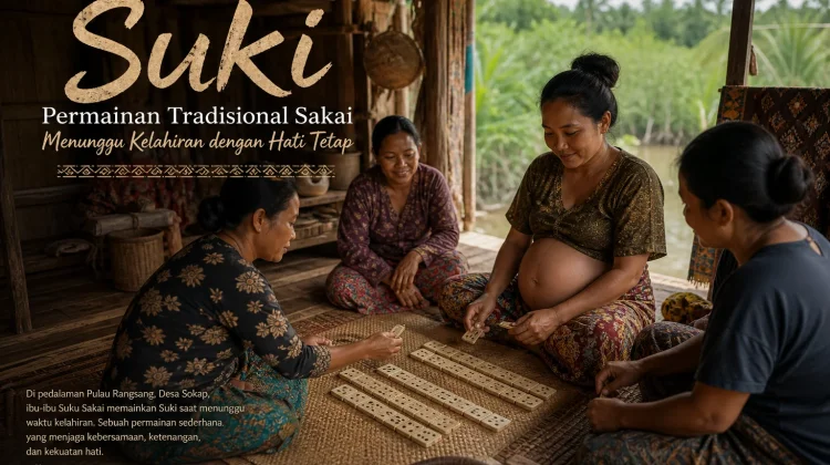 Suki, Permainan Tradisional Suku Sakai Menunggu Kelahiran