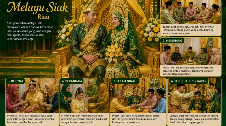 Adat Pernikahan Melayu Siak Tetap Lestari di tengah Arus Modernisasi