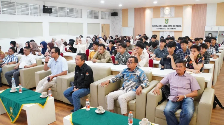 Mahasiswa Sosiologi Unri Laksanakan Praktikum Sosiologi Politik di KPU Provinsi