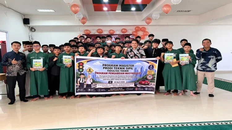 Mahasiswa Teknik Sipil UNRI Sosialisasikan Keselamatan Berlalu Lintas