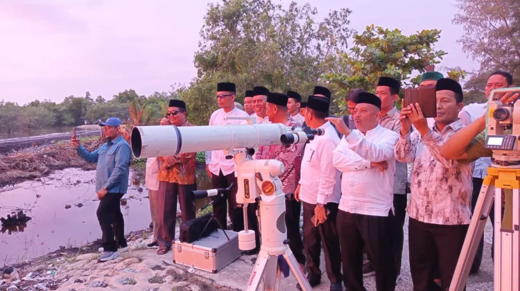Awal Dzulhijjah Memenuhi Kriteria Imkanur Rukyat, Hilal di Bengkalis Tertutup