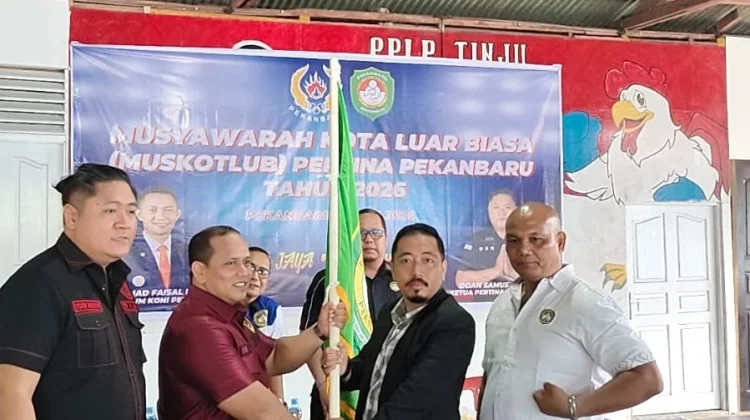 Bob Wendriyanto Pimpin Pertina Pekanbaru Periode 2026-2030