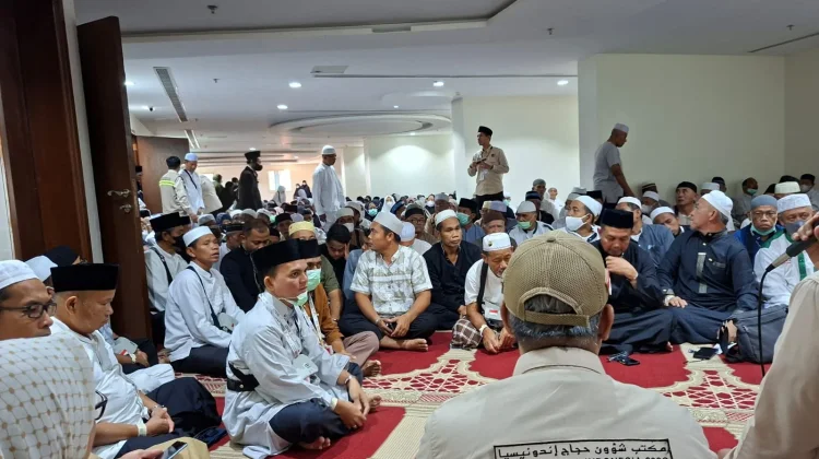 Sebanyak 4.394 atau 93.58 % Jemaah Haji Riau Tuntaskan DAM Melalui Addahi