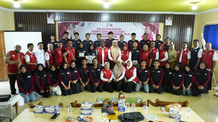 Diklatsar KSR PMI Inhil Resmi Berakhir