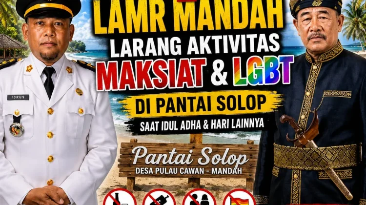 Camat dan LAMR Mandah Jaga Marwah Pantai Solop