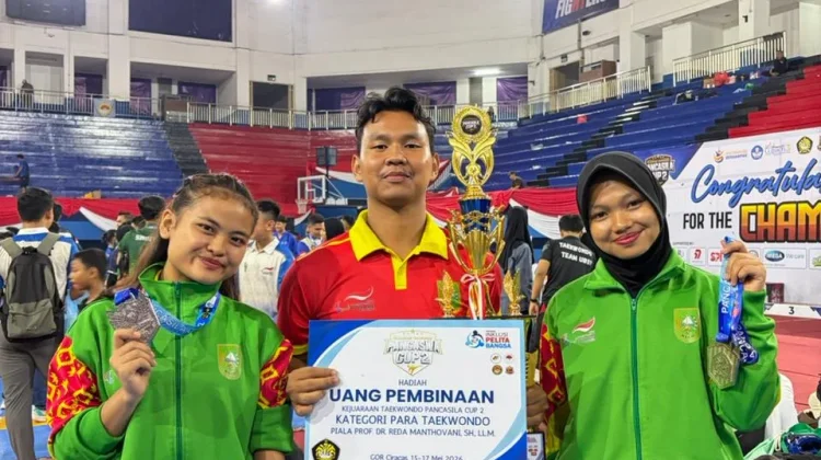 Atlet Para Taekwondo NPC Riau Raih Dua Medali Perak di Pancasila Cup 2