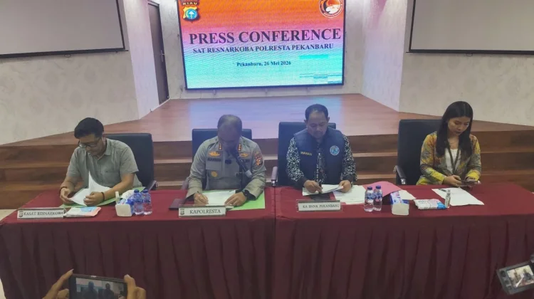 BNN Pekanbaru Asesmen 13 Tersangka, Diduga Libatkan Anak Bupati dan Selebgram