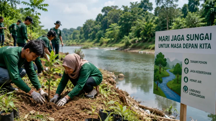 Erosi Sungai Jadi Ancaman Nyata, Penghijauan Dinilai Jadi Solusi Jangka Panjang