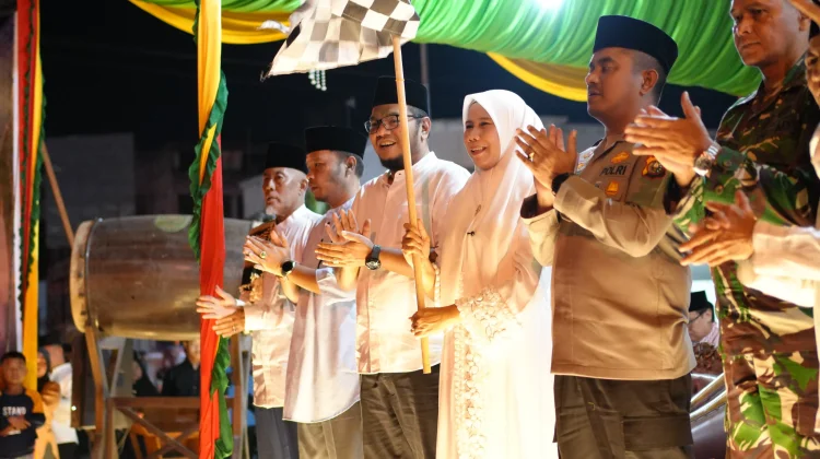 Ribuan Warga Inhil Semarakkan Pawai Takbir Iduladha