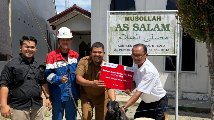 PGN Salurkan 7 Kambing Kurban ke Masjid di Riau, Perkuat Kepedulian Sosial di Moment