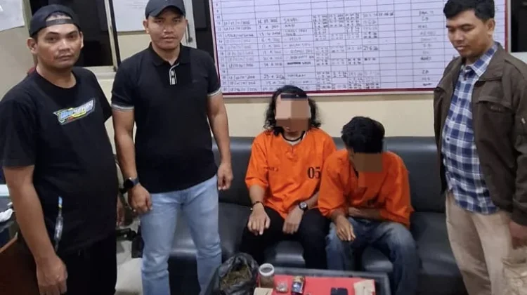 Tim RAGA Polres Dumai Amankan Dua Terduga Pengedar Ganja