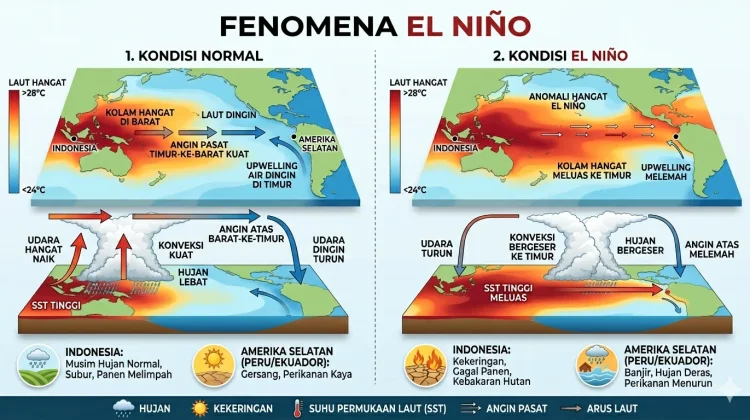 Cuaca Panas Berkepanjangan, Bisa Jadi Dampak El Nino
