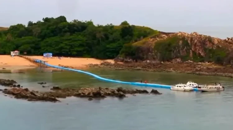 Pesona Wisata Bahari Pulau Jemur di Rokan Hilir Riau