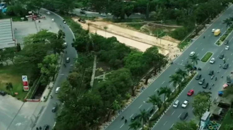 Proyek Simpang Sebidang Sudirman-Arifin Achmad Kembali Dilanjutkan
