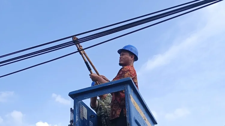 Wali Kota Pekanbaru Tertibkan Kabel Fiber Optik Semrawut