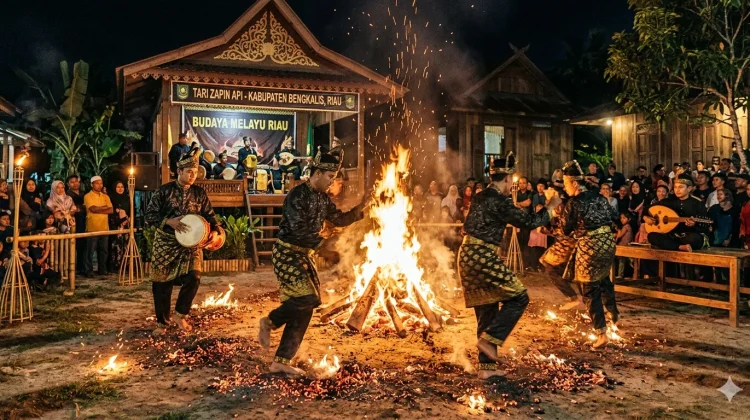 Mengenal Tari Zapin Api, Tarian Mistis di Atas Bara Api dari Bengkalis