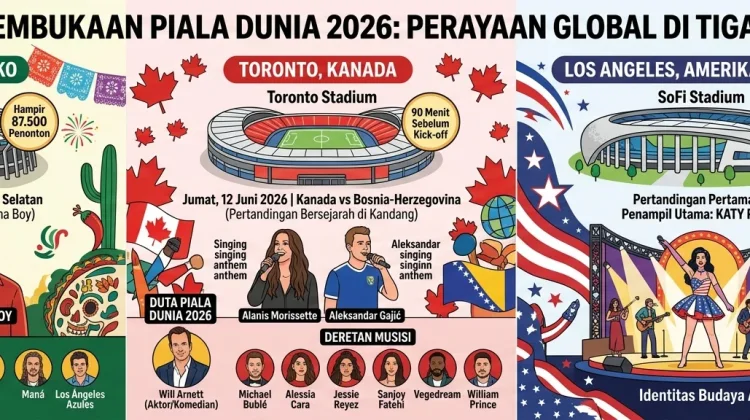 Piala Dunia 2026 Besok Resmi Bergulir dengan Perayaan Musik Kelas Dunia