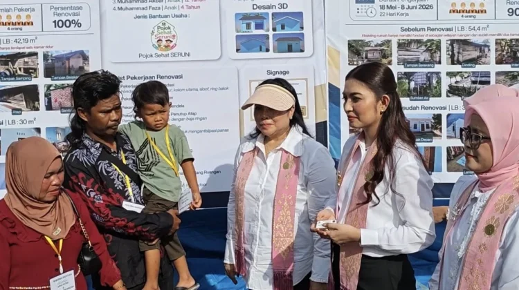 Seruni Kabinet Merah Putih Resmikan Rumah Program Bedah Rumah