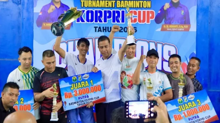 Tak Terkalahkan, Ahmad Yuzar/Wahyu Juara Turnamen Badminton Korpri Cup 2026