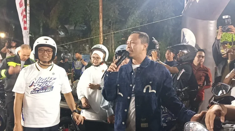 Ribuan Riders Meriahkan Night Ride HUT 242 Pekanbaru