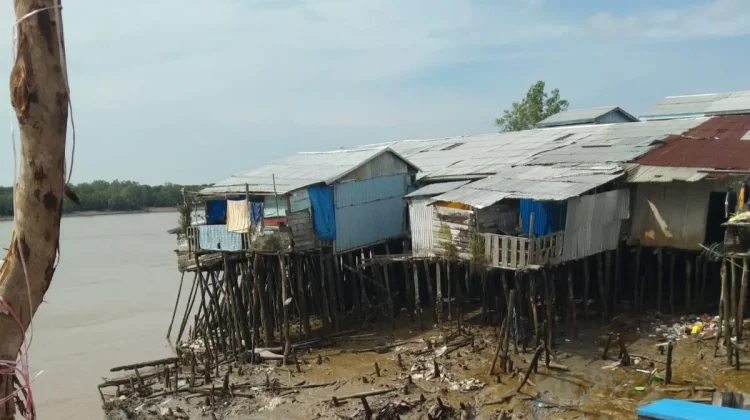 Abrasi Picu Longsor di Kuala Enok, Empat Rumah Hanyut ke Sungai