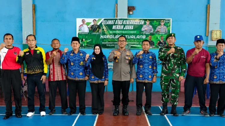 HUT Bhayangkara ke-80, Polsek Tualang Gelar Turnamen Bulutangkis