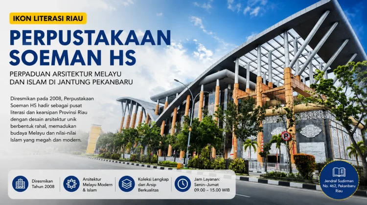 Perpustakaan Soeman HS, Ikon Literasi dan Arsitektur Melayu Riau