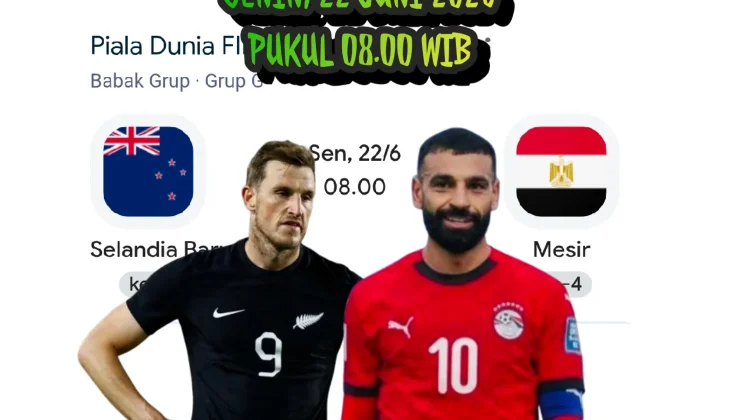 Pertandingan Piala Dunia 2026 Grup B, Selandia Baru vs Mesir