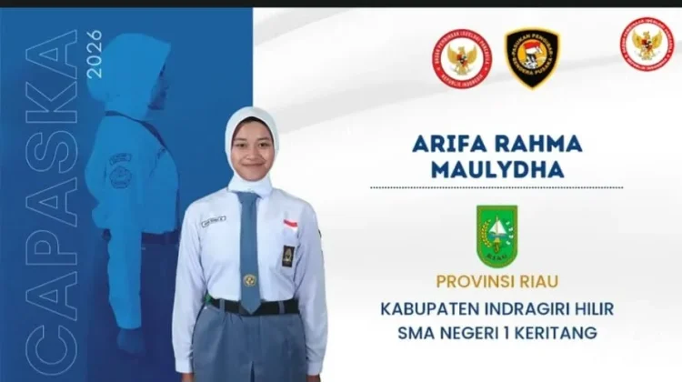 Arifa Wakili Inhil di Paskibraka Nasional
