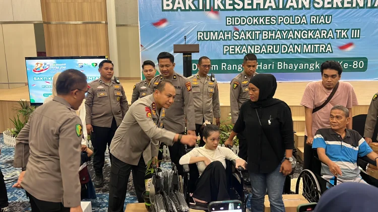 HUT Bhayangkara ke-80, Polda Riau Gelar 14 Layanan Kesehatan