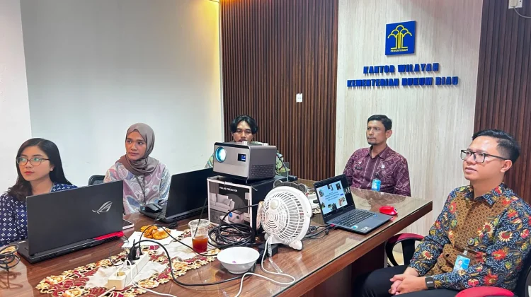 Kakanwil Kemenkum Riau Ikuti Pembinaan Kehumasan Bersama Meta Indonesia