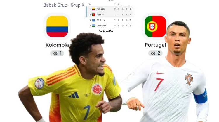 Pertandingan Menarik Piala Dunia 2026 Grup K, Kolombia vs Portugal