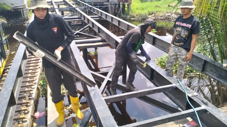 Polda Riau Tuntaskan 110 Jembatan Merah Putih Presisi
