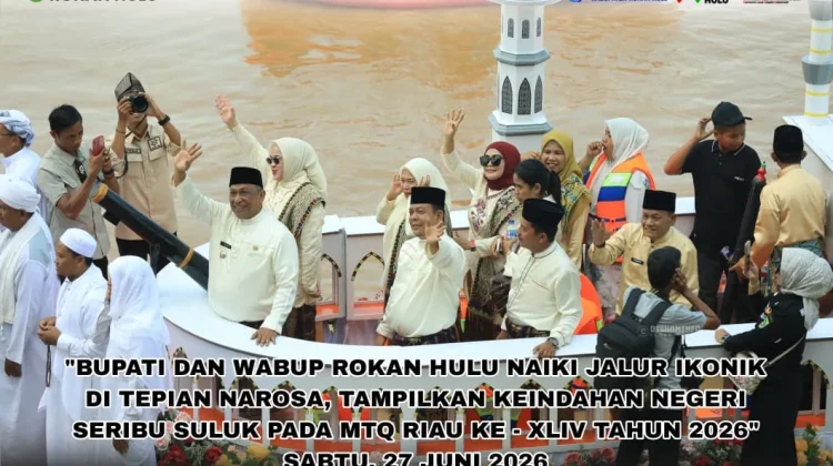 Bupati dan Wabup Rokan Hulu Naiki Jalur Ikonik di Tepian Narosa, Tampilkan Keindaha