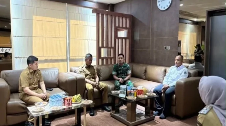 Bupati Kampar Terima Kunjungan Danyonif 132