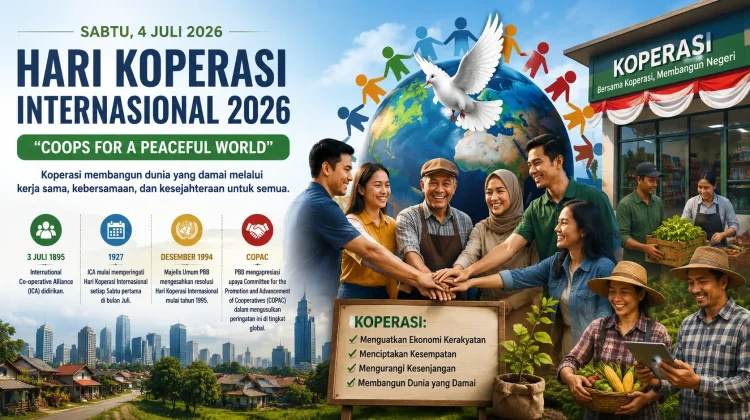 Hari Koperasi Internasional 2026 "Koperasi untuk Dunia yang Damai"