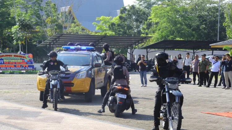 Atraksi Tim RAGA Polres Kepulauan Meranti Semarakkan Hari Bhayangkara ke-80