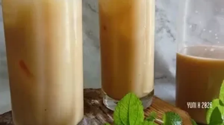 Cara Membuat Teh Tarik Caramel yang Creamy