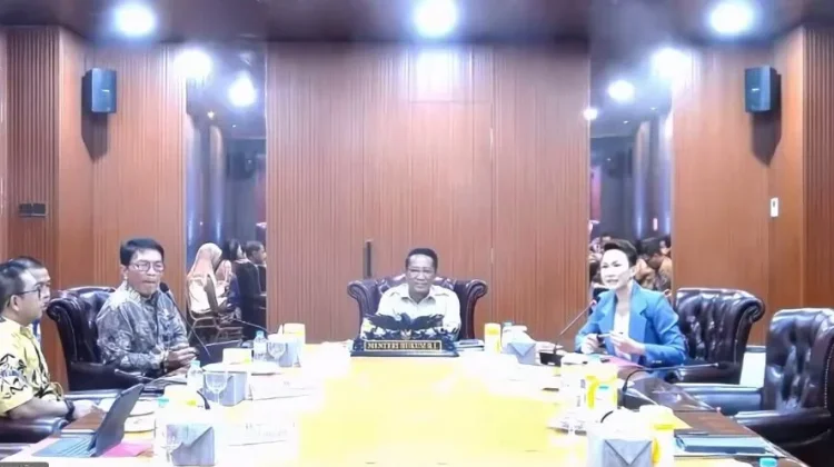Kemenkum Riau Ikuti Town Hall Meeting Bersama Menteri Hukum Secara Virtual