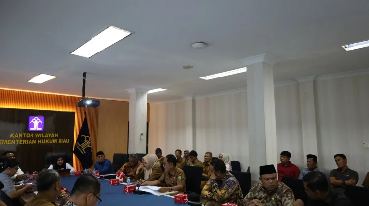 Koordinasi Ranperkada Rokan Hilir: Peran Aktif Kanwil Kemenkum Riau